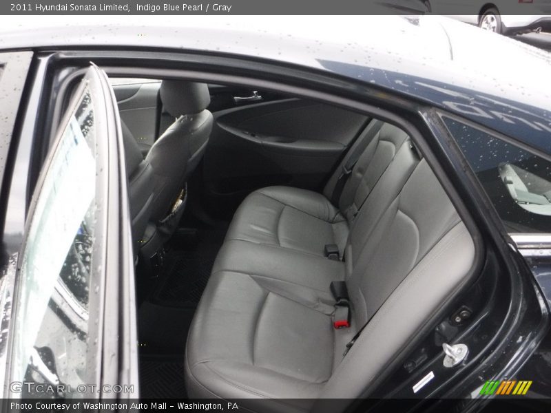Indigo Blue Pearl / Gray 2011 Hyundai Sonata Limited