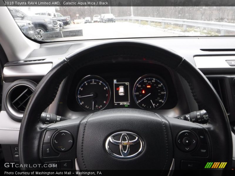 Galactic Aqua Mica / Black 2018 Toyota RAV4 Limited AWD