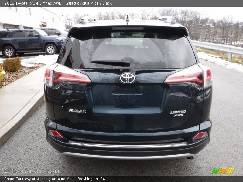Galactic Aqua Mica / Black 2018 Toyota RAV4 Limited AWD
