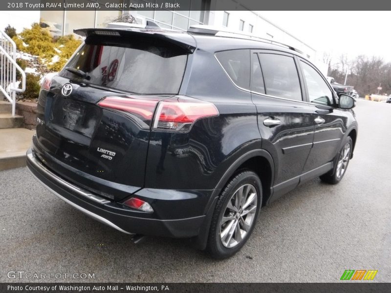 Galactic Aqua Mica / Black 2018 Toyota RAV4 Limited AWD