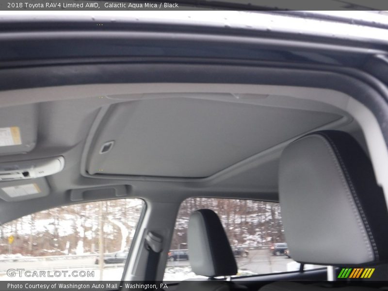 Galactic Aqua Mica / Black 2018 Toyota RAV4 Limited AWD