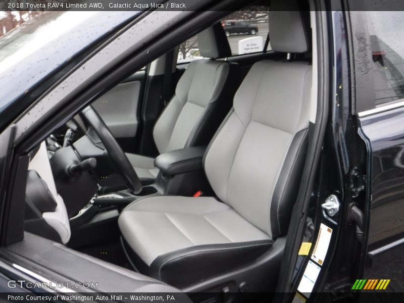 Galactic Aqua Mica / Black 2018 Toyota RAV4 Limited AWD