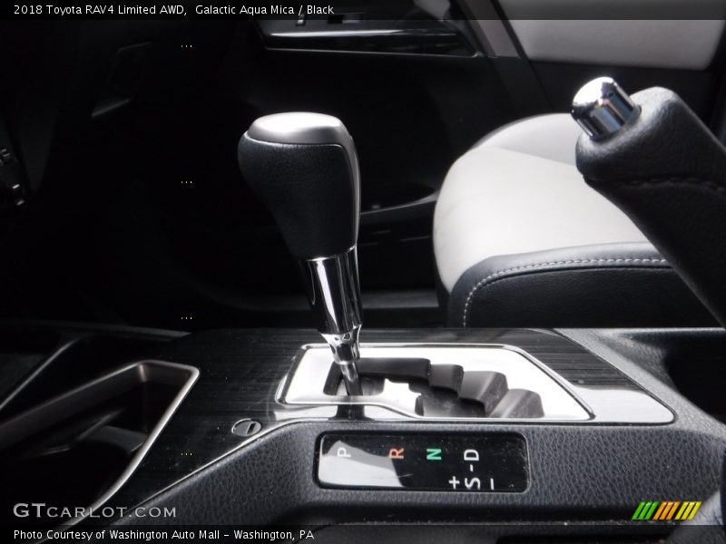 Galactic Aqua Mica / Black 2018 Toyota RAV4 Limited AWD