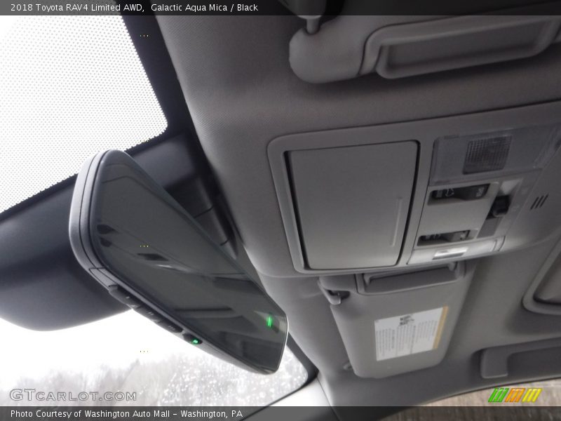 Galactic Aqua Mica / Black 2018 Toyota RAV4 Limited AWD
