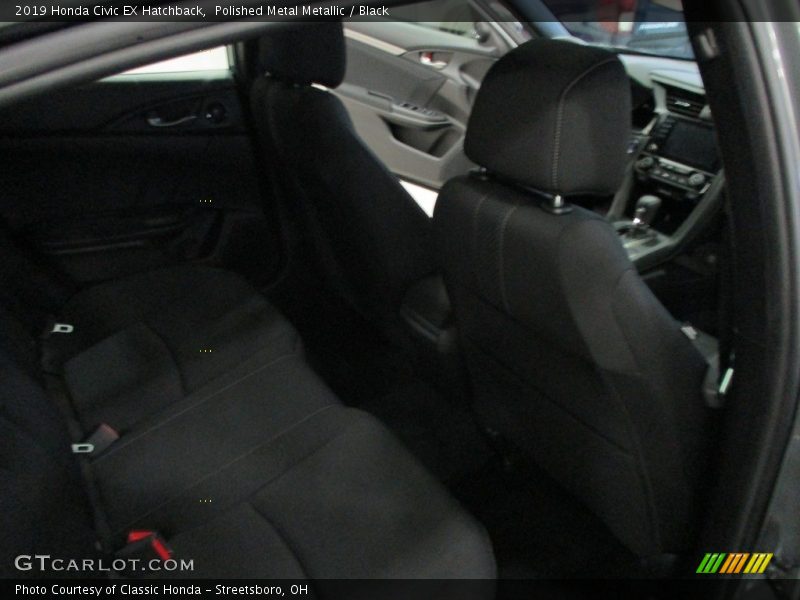 Polished Metal Metallic / Black 2019 Honda Civic EX Hatchback