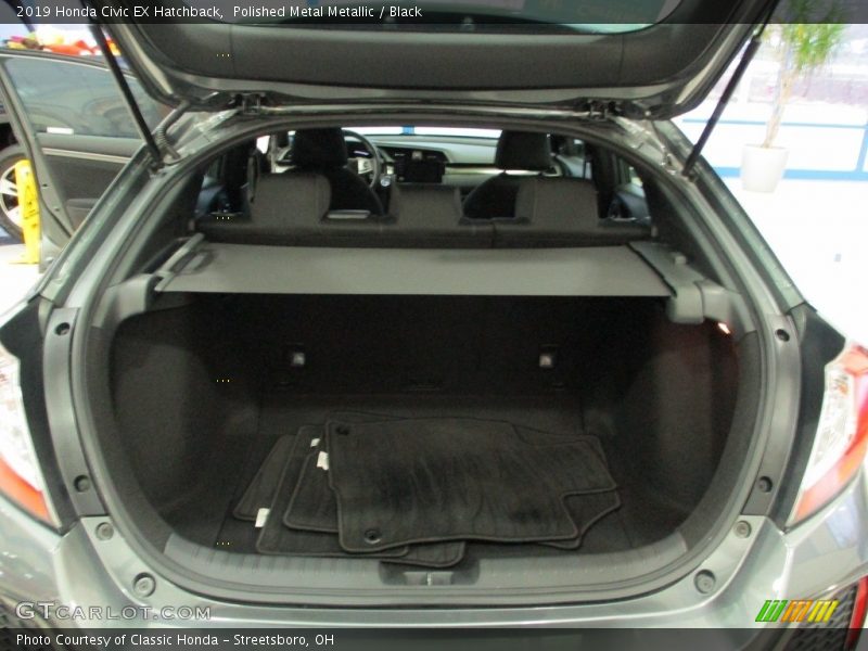 Polished Metal Metallic / Black 2019 Honda Civic EX Hatchback