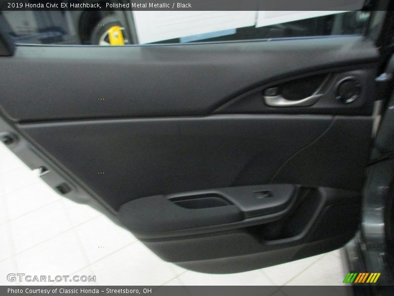 Polished Metal Metallic / Black 2019 Honda Civic EX Hatchback