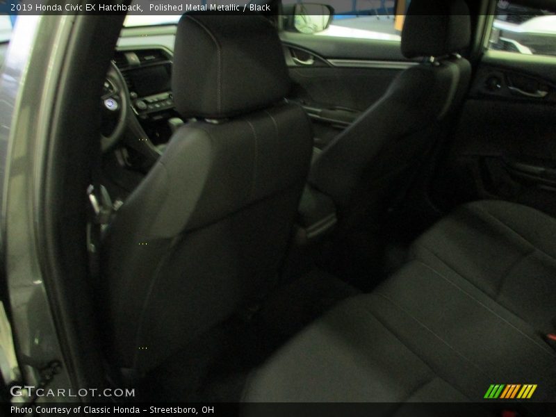 Polished Metal Metallic / Black 2019 Honda Civic EX Hatchback