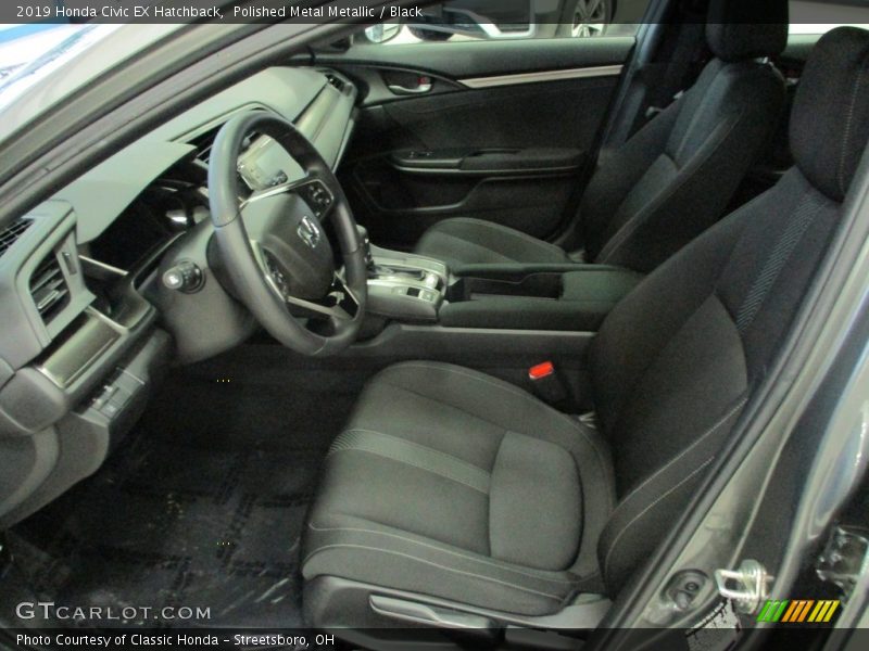 Polished Metal Metallic / Black 2019 Honda Civic EX Hatchback