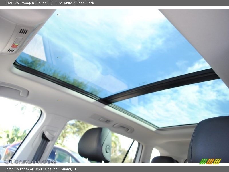 Sunroof of 2020 Tiguan SE