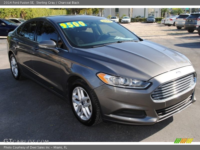 Sterling Gray / Charcoal Black 2014 Ford Fusion SE