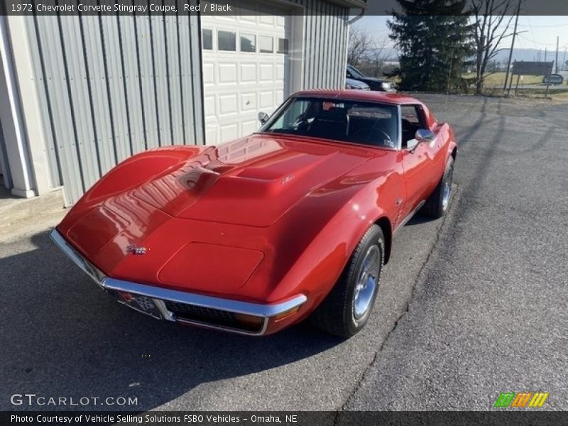 Red / Black 1972 Chevrolet Corvette Stingray Coupe