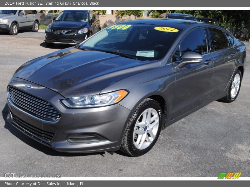 Sterling Gray / Charcoal Black 2014 Ford Fusion SE