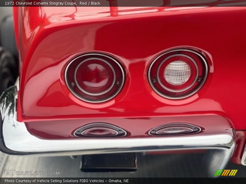 Red / Black 1972 Chevrolet Corvette Stingray Coupe