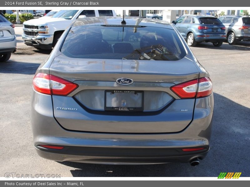 Sterling Gray / Charcoal Black 2014 Ford Fusion SE