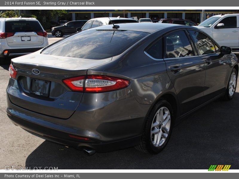 Sterling Gray / Charcoal Black 2014 Ford Fusion SE