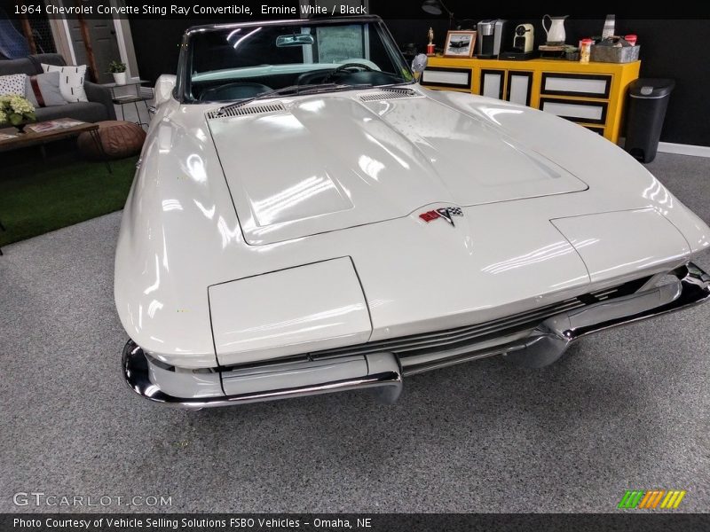 Ermine White / Black 1964 Chevrolet Corvette Sting Ray Convertible