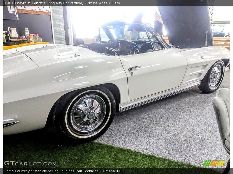 Ermine White / Black 1964 Chevrolet Corvette Sting Ray Convertible