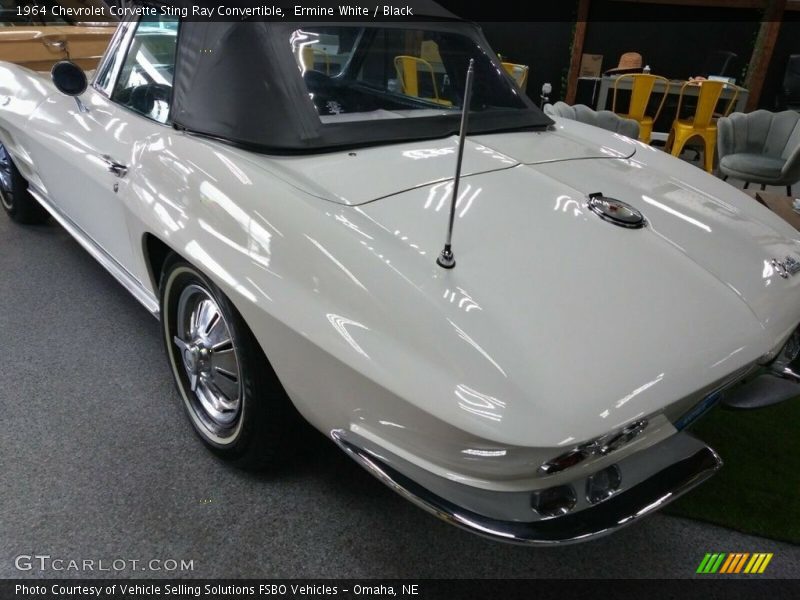 Ermine White / Black 1964 Chevrolet Corvette Sting Ray Convertible