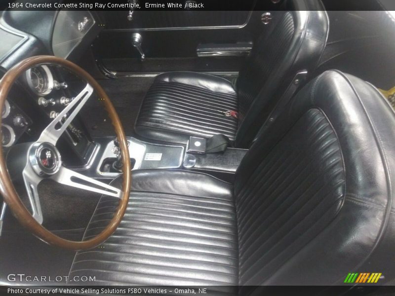 Front Seat of 1964 Corvette Sting Ray Convertible