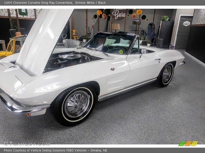 Ermine White / Black 1964 Chevrolet Corvette Sting Ray Convertible