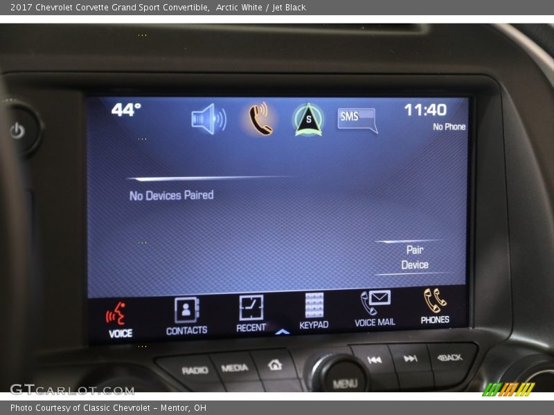 Arctic White / Jet Black 2017 Chevrolet Corvette Grand Sport Convertible