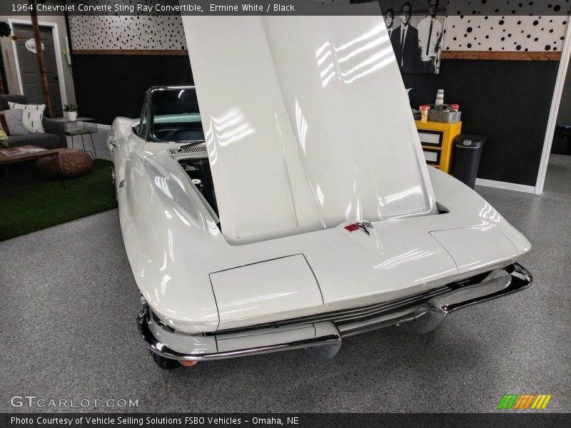 Ermine White / Black 1964 Chevrolet Corvette Sting Ray Convertible