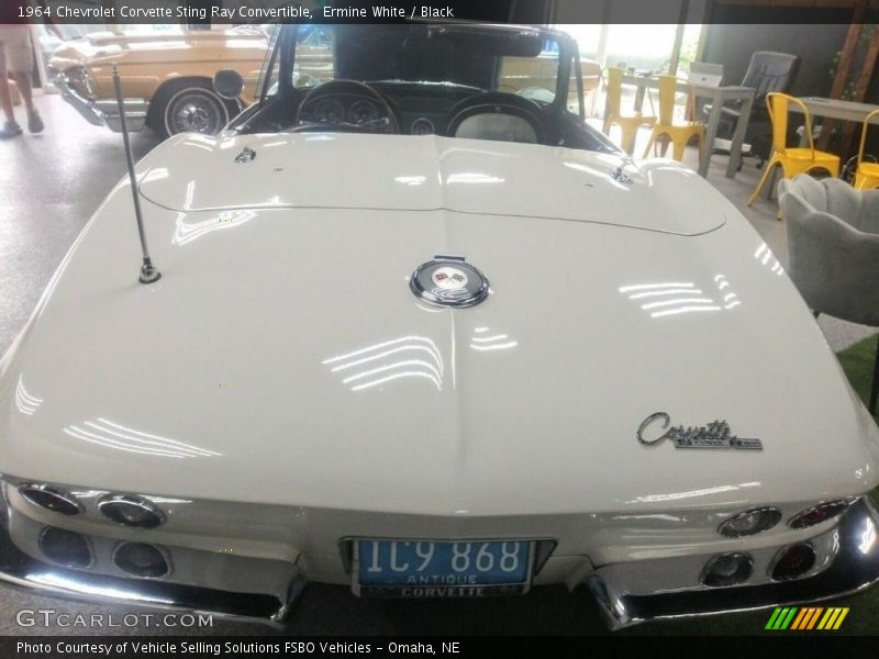 Ermine White / Black 1964 Chevrolet Corvette Sting Ray Convertible