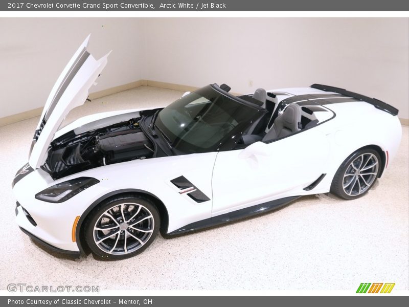 Arctic White / Jet Black 2017 Chevrolet Corvette Grand Sport Convertible