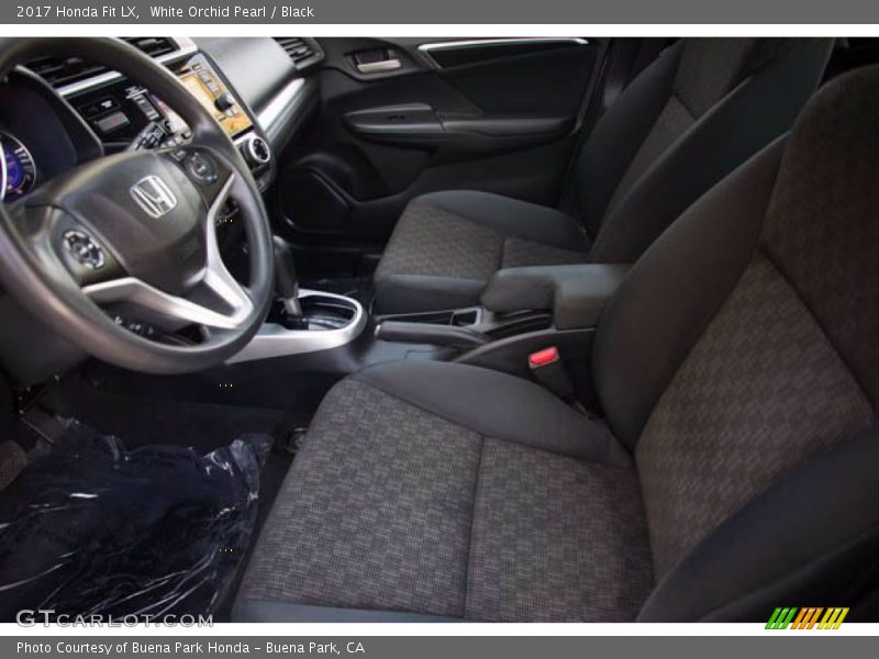 White Orchid Pearl / Black 2017 Honda Fit LX