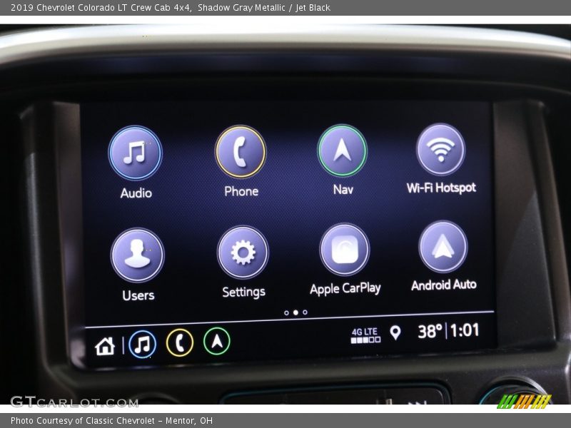 Shadow Gray Metallic / Jet Black 2019 Chevrolet Colorado LT Crew Cab 4x4