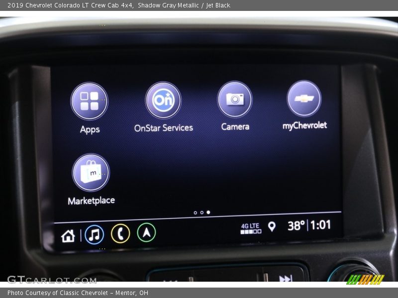 Shadow Gray Metallic / Jet Black 2019 Chevrolet Colorado LT Crew Cab 4x4