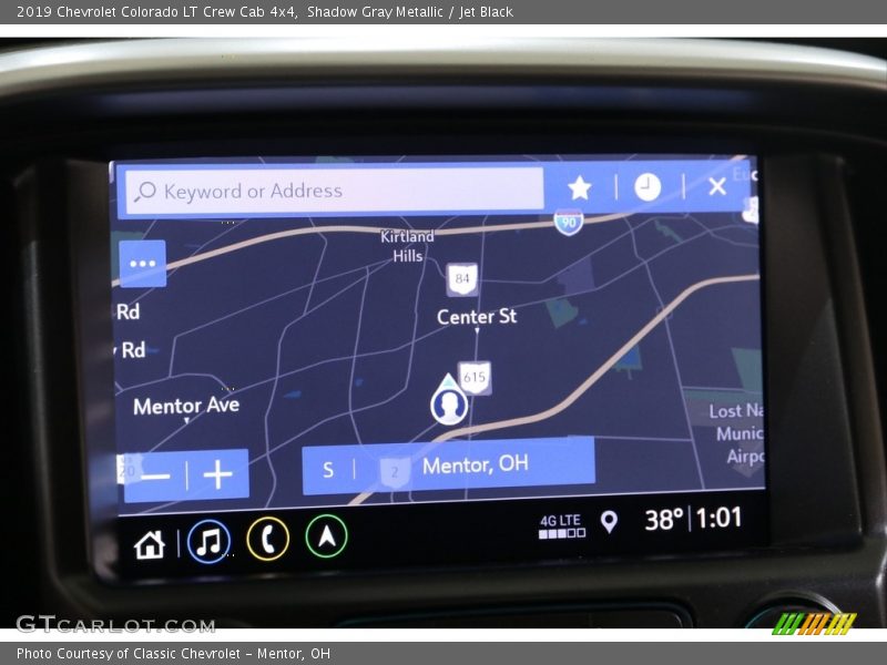 Shadow Gray Metallic / Jet Black 2019 Chevrolet Colorado LT Crew Cab 4x4