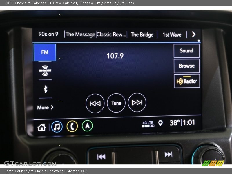 Shadow Gray Metallic / Jet Black 2019 Chevrolet Colorado LT Crew Cab 4x4