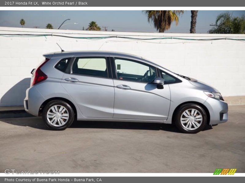 White Orchid Pearl / Black 2017 Honda Fit LX