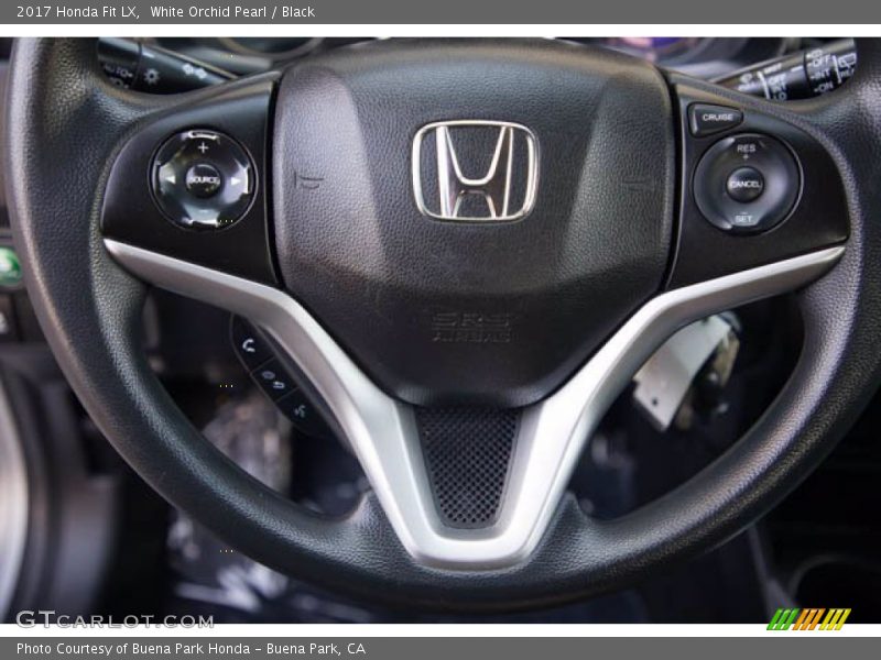 White Orchid Pearl / Black 2017 Honda Fit LX