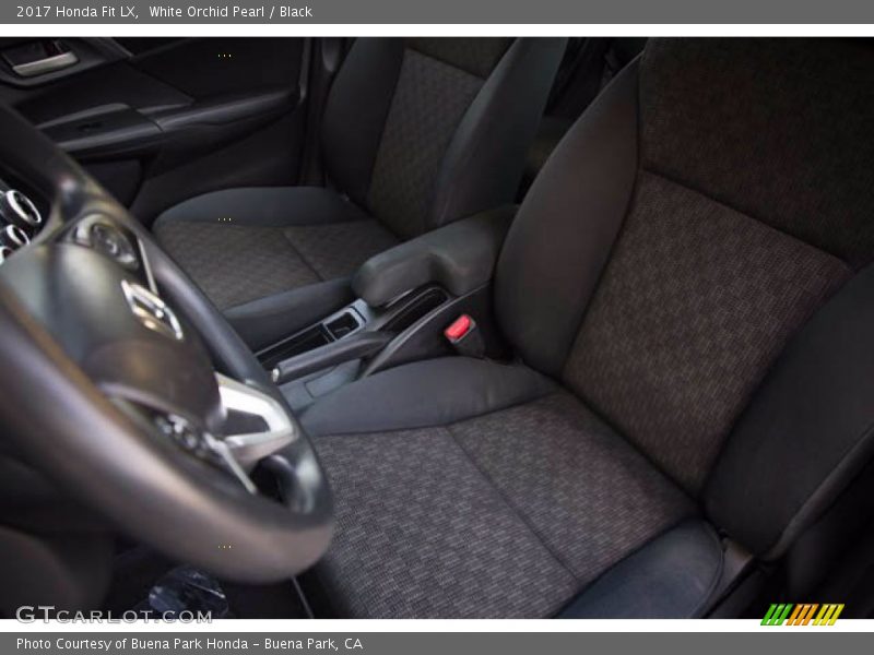 White Orchid Pearl / Black 2017 Honda Fit LX