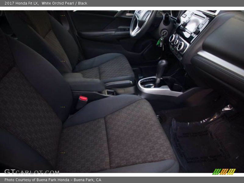 White Orchid Pearl / Black 2017 Honda Fit LX