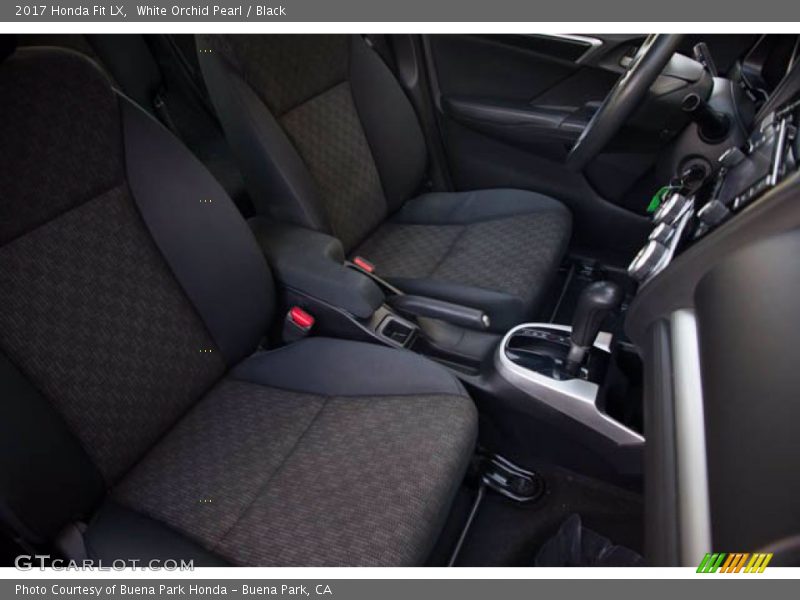White Orchid Pearl / Black 2017 Honda Fit LX