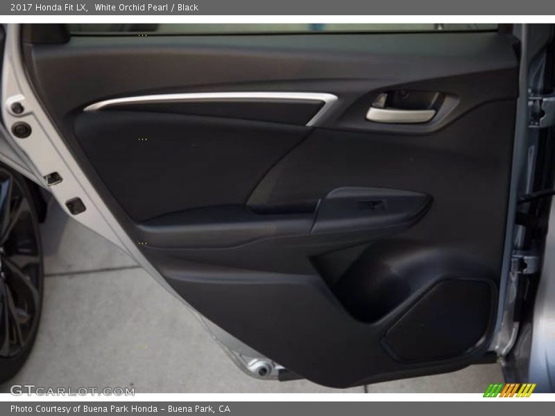 White Orchid Pearl / Black 2017 Honda Fit LX