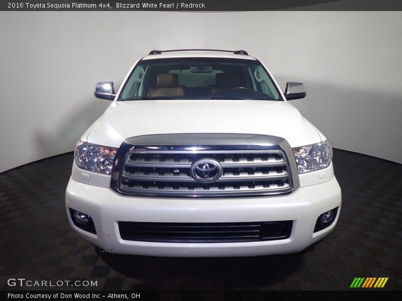 Blizzard White Pearl / Redrock 2016 Toyota Sequoia Platinum 4x4