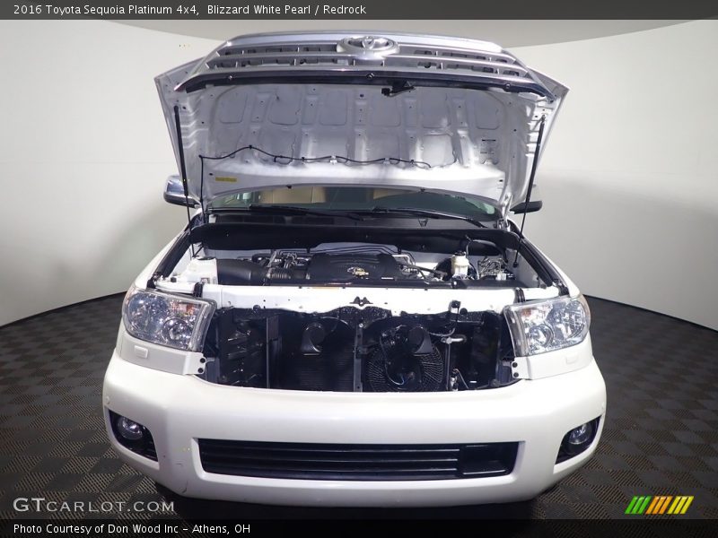 Blizzard White Pearl / Redrock 2016 Toyota Sequoia Platinum 4x4