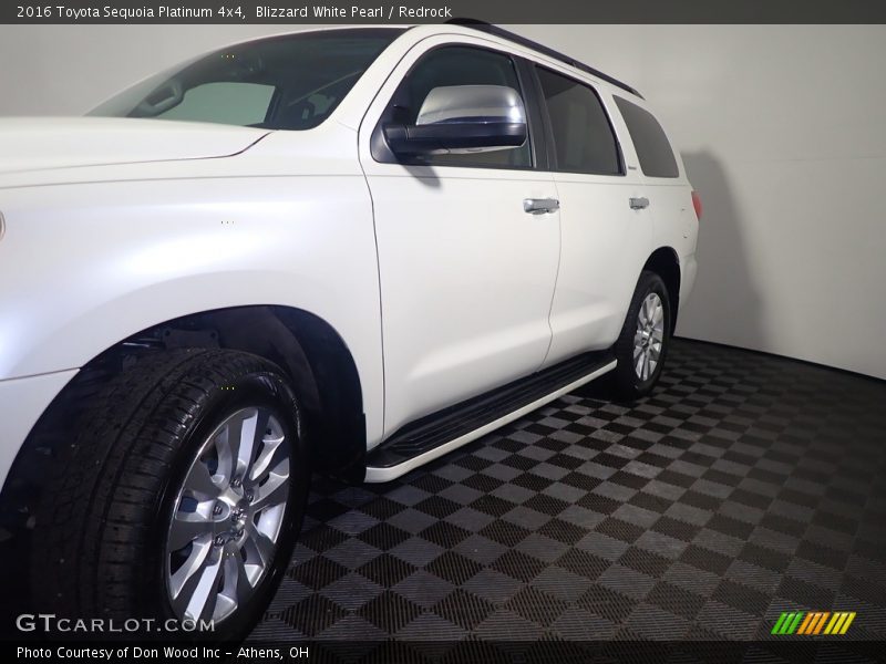 Blizzard White Pearl / Redrock 2016 Toyota Sequoia Platinum 4x4