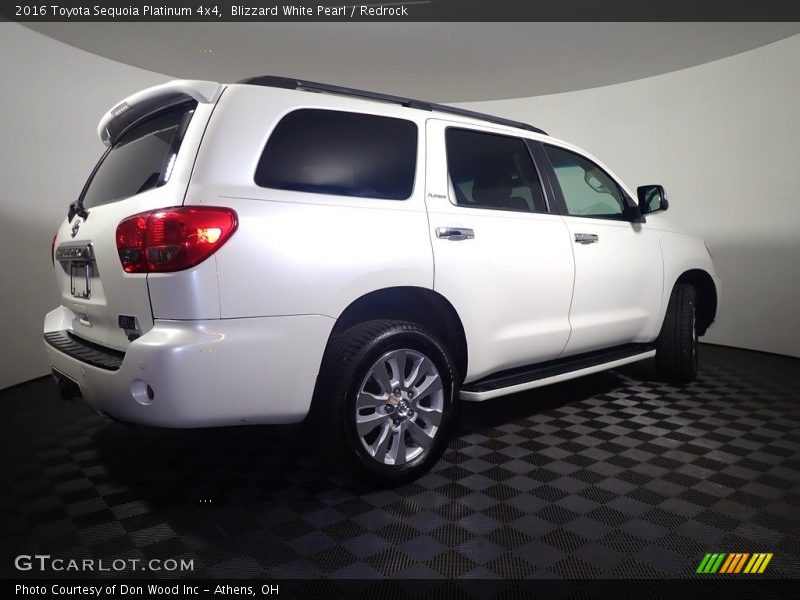 Blizzard White Pearl / Redrock 2016 Toyota Sequoia Platinum 4x4