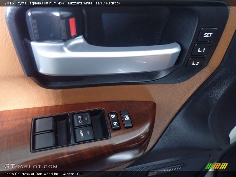 Blizzard White Pearl / Redrock 2016 Toyota Sequoia Platinum 4x4