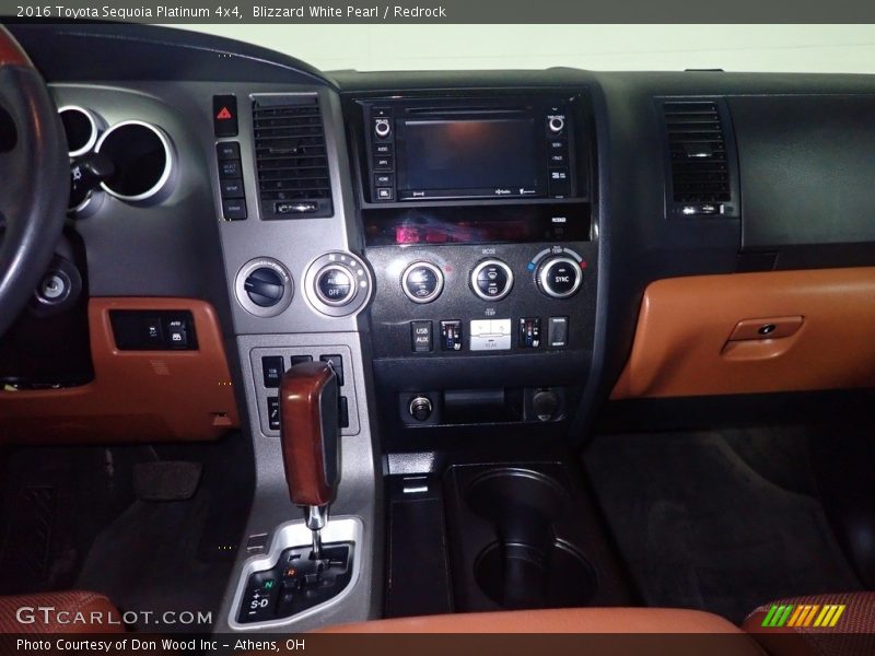 Blizzard White Pearl / Redrock 2016 Toyota Sequoia Platinum 4x4