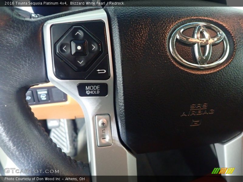 Blizzard White Pearl / Redrock 2016 Toyota Sequoia Platinum 4x4