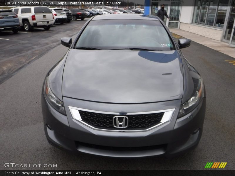 Polished Metal Metallic / Black 2009 Honda Accord EX-L V6 Coupe