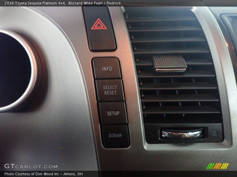Blizzard White Pearl / Redrock 2016 Toyota Sequoia Platinum 4x4