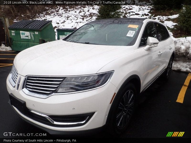 White Platinum Metallic Tri-Coat / Truffle/Ganache 2018 Lincoln MKX Black Label AWD